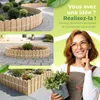be4nature Bordure de jardin bois flexible 10 x 200 cm brun Voir les images du produit 5