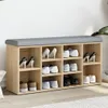 vidaXL Panca per scarpe in rovere Sonoma 102x32x50 cm Anteprima dell’immagine prodotto 2