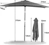 Angel Living 210 × 140 cm Ombrellone da balcone Ombrellone Anteprima dell’immagine prodotto 4