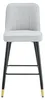 Lot de 2 tabourets de bar, 100 cm, cuirPolyuréthanegris Voir les images du produit 2