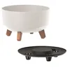 Pot de fleurs rond, bol blanc mat, 37,9 cm, hauteur 19,5 Voir les images du produit 4
