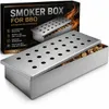 Edelstahl Räucherbox Smokerbox Räucherdose Holzkohle Produktbild-Vorschau 1