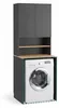 Relaxdays Waschmaschinenschrank, 4 Fächer, HBT 188,5 x 68 x Produktbild-Vorschau 6