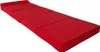 A red folding mattress is shown against a white background. Náhled obrázku produktu