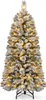 A flocked artificial Christmas tree with warm white LED lights. Podgląd zdjęcia produktu