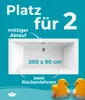 Calmwaters® Acryl Premium Badewanne Komplettset 200x90 cm - Produktbild-Vorschau 2