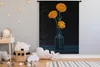 MuchoWow® Wandteppich Wandbehang Vase - Blumen - Orange Produktbild-Vorschau 4