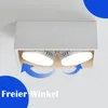 ZMH LED Deckenleuchte Weiß Aufbauspot mit 2 Flammig  Produktbild-Vorschau 4