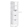 Armoire de salle de bain HOMCOM avec 2 compartiments Voir les images du produit 3