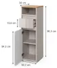 Midischrank Vicco Majest Cashmere 30.2 x 96.3 cm mit Produktbild-Vorschau 2
