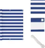 vidaXL Balkon-Sichtschutz Weiß und Blau 120x600 cm Produktbild-Vorschau 1