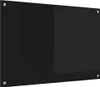 vidaXL Kuchyňský splashback černý 90 x 60 cm Tvrzené sklo Náhled obrázku produktu 1