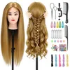 Oefenhoofd voor Haarstyling - 80% Echt Haar - 66-71 cm Productafbeelding-voorbeeld 2