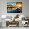 Bild auf Leinwand - Leinwandbild - Kanal Boot Amsterdam Produktbild-Vorschau 6