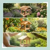 Relaxdays Vogelfutterhaus, Holz, Vogelhaus zum Aufhängen, Produktbild-Vorschau 6