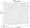 Waschbeckenunterschrank HWC-A85, Badschrank 60x60x30cm  Produktbild-Vorschau 8