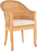 KRINES HOME Rattan-Sessel mit Holzbeinen, Sessel aus echtem Produktbild-Vorschau 3