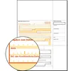 A close-up view of a SEPA transfer form with a magnified section showing IBAN and BIC fields. Náhled obrázku produktu