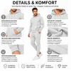 Herren Jogginganzug einfarbig 100% BW 586 Grau XL Produktbild-Vorschau 7