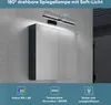 doporro Spiegelschrank Wandschrank in matt Anthrazit 120x70 Produktbild-Vorschau 3