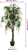vidaXL Wisteria Tree Artificial 1260 Leaves 180 cm Green Náhľad obrázku produktu 4