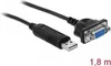 DeLOCK 66281, Czarny, 1,8 m, RS-232, USB Typu-A, Żeńska, Podgląd zdjęcia produktu 5