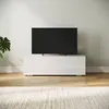 SONNI Meubles TV blancs brillants suspendus en bois 100 x Voir les images du produit 2