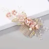 Haarkamm Hochzeit Braut Haarschmuck, Blumenhaarschmuck Produktbild-Vorschau 4