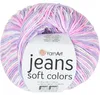 Przędza JEANS Soft Colors – 50 g, 140 m – fioletowa, różowa Podgląd zdjęcia produktu 1