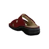 A red sandal is shown from the side on a white background. Produktbild-Vorschau
