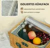 Outsunny Picknickkorb aus Weidenholz Picknickkoffer für 2 Produktbild-Vorschau 5