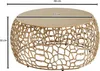 FineBuy Tavolino rotondo 66 cm in alluminio e metallo Anteprima dell’immagine prodotto 3
