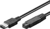 Goobay CAK IEEE 1394b 9P/6P 1.8m FIRE WIRE, Schwarz, Produktbild-Vorschau 2