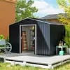 Outsunny Pozinkovaná ocelová kůlna na nářadí 4,9m² Náhled obrázku produktu 10