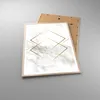 Gerahmtes Poster - Rahmen in heller Eiche - Abstraktion Produktbild-Vorschau 3