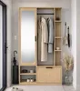 AX LIVING Garderobe Nemrut Holzoptik mit Spiegel – Produktbild-Vorschau 11