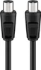 goobay cavo antenna 2 x schermato nero 1,5 m Anteprima dell’immagine prodotto 1