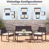Komfortní zahradní set pro 4 osoby, skládající se ze 4 Náhled obrázku produktu 5