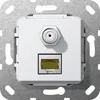 GIRA 569703. Buchsen-Typ: RJ-45 + SAT. Produktfarbe: Weiß Anteprima dell’immagine prodotto 1