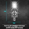 Ikodm H4 LED-Scheinwerferlampe 30W 12V 2500LM 6500K IP65 Produktbild-Vorschau 2