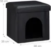 Relaxdays Hundebox Sitzhocker, HBT:38x38x38cm, stabiler Produktbild-Vorschau 4