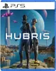 The image is the cover art for the video game Hubris for PSVR2 (PS5). It features two characters in futuristic suits standing on a rocky outcrop with a large planet in the background. Podgląd zdjęcia produktu