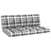 Outdoor-Mittelsofa Paletten Imprägniertes Kiefernholz Grau Produktbild-Vorschau 2