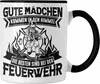 Trendation - Feuerwehrfrau Tasse Geschenk Gute Mädchen Produktbild-Vorschau 1