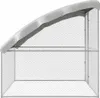 vidaXL Klec pro kuřata stříbrná 2 x 2 x 2 m Pozinkovaná Náhled obrázku produktu 4