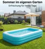 Solevara™ Aufblasbarer Pool 305x183x56 cm, Familienpool mit Produktbild-Vorschau 2