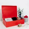Creative Deco XL Rode Houten Doos met Deksel Opbergdoos, Productafbeelding-voorbeeld 2