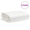 vidaXL Abdeckplane Weiß 1,5x6 m 650 g/m² Produktbild-Vorschau 7