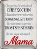 vianmo Blechschild 40x30 cm bei uns sagen wir einfach Mama Produktbild-Vorschau 1