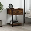 vidaXL Nočný stolík Smoked Oak 44x45x58 cm odvodený výrobok Náhľad obrázku produktu 1
